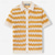 cheap Vacation-Men&#039;s Button Up Polos Golf Shirt Casual Sports Lapel Short Sleeve Fashion Basic Lines / Waves Buttons Summer Yellow Blue Brown Button Up Polos