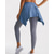 voordelige Yoga shorts &amp; fietsers-Dames Yogarok Asymetrische zoom Fitness Broeken Effen Kleur Zwart Blauw Licht Paars Sport Sportkleding Micro-elastisch