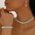 cheap Jewelry Sets-Bridal Jewelry Sets Three-piece Suit Pearl 1 Necklace 1 Bracelet Earrings Women&#039;s Elegant Fashion Sweet Lovely Classic Love Precious Oval Jewelry Set For Wedding Valentine&#039;s Day Birthday
