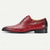 baratos Sapatos Sociais Clássicos-sapatos masculinos premium de couro de crocodilo vermelho com cadarço e detalhes elegantes para eventos empresariais e formais à noite