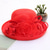 cheap Party Hats-Women Organza Kentucky Sun-Hats - Wide-Brim Flower Church Hats Beach Derby Hat for Tea Party Wedding Bridal Dress