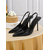 cheap Cocktail-Women&#039;s White Patent Leather Slingback Pumps – Modern Pointed Toe Stiletto Heels for Chic Cocktail Parties and Elegant Evenings