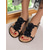 cheap Vacation Sandals-Women&#039;s Light Blue Flower Flat Sandals – Romantic Garden Style with 3D Floral Appliqué, for Bridesmaids, Picnics &amp; Spring Walks