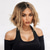 cheap Synthetic Trendy Wigs-Synthetic Wig Wavy Curly Weave Asymmetrical Neat Bang Machine Made Wig 12 inch A1 Synthetic Hair Women&#039;s Middle Part Classic Comfortable Blonde