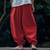 preiswerte Retro-Herren Leinenhosen Hose Sommerhose Strandhose Tasche Kordelzug Elastischer Bund Einfach Komfort Atmungsaktiv Urlaub Täglich Ferien Hawaiianisch Boho Wein