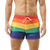 cheap Apparel-Rainbow Gay Pride Pride Shorts Board Shorts Sexy Mesh Rainbow Striped Men&#039;s Adults&#039; Beach Clubwear Pride Parade Carnival Easy Carnival Costume