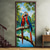 cheap Garage &amp; Door Banners-Tropical Bird Door Decorations Door Covers Summer Door Tapestry Door Curtain Decoration Backdrop Indoor/Outdoor Door Banner for Front Door Farmhouse