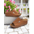 cheap Slide Sandals-Women's Light Blue Wedge Sandals – Open-Toe Slip-On Sandals with Soft Sole for Garden Walks and Summer Casuals