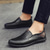 abordables Chaussures Décontractées Slip-On-Mocassins marron décontractés pour hommes avec tige en similicuir souple, détails cousus à la main et semelle en caoutchouc durable - parfaits pour un usage quotidien et les activités de plein air