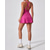 cheap Women's Tennis Dress-Women's Solid Colored Tennis Dress with Built in Shorts and Bra Sports Dress Sleeveless Ruched Breathable Tennis Pickleball Round Dress Khaki Black Dark Navy Tennis Clothing
