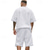 cheap Men&#039;s Tee Sets-Men&#039;s T-shirt Suits 2 Pieces Outfits Tee &amp; Shorts Short Sleeve Crew Neck Summer Plain Fashion Casual 2 Piece Vacation Daily Wear Going out Black White Navy Blue Top Tee for Men