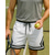 preiswerte Herrenshorts-Herren Streifen Sportshorts Kurze Sporthose Tennishose Kordelzug Tasche Feuchtigkeitsableitend Atmungsaktiv Tennis Golfspiel Laufen Weiß Schwarz Rosa Tennisbekleidung