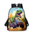 baratos Mochilas para Crianças e Adolescentes-Conjunto de mochila infantil de dinossauro com 3 peças, lancheira e estojo, estampa de T-Rex, mochila escolar leve para meninos, meninas e alunos do ensino fundamental
