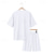cheap Men&#039;s Tee Sets-Men&#039;s T-shirt Suits 2 Pieces Outfits Tee &amp; Shorts Short Sleeve Crew Neck Summer Plain Fashion Casual 2 Piece Vacation Daily Wear Going out Black White Navy Blue Top Tee for Men