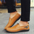 abordables Chaussures Décontractées Slip-On-Mocassins marron décontractés pour hommes avec tige en similicuir souple, détails cousus à la main et semelle en caoutchouc durable - parfaits pour un usage quotidien et les activités de plein air