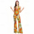 cheap Outfits-Retro Vintage Boho 1970s Bell Bottoms Jumpsuit Flared Trousers Hippie Disco Floral Fancy Dress Women&#039;s Halloween Carnival Vacation Music Festival Festival Adults&#039; Jumpsuit