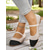 voordelige Platte damesschoenen-Tweekleurige gebreide ballerina's voor dames met bandje – ademende, casual Mary Jane-schoenen voor dagelijks gebruik, wandelen en lente-uitjes