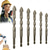 cheap Drill Bit Set-Four Blade Serrated Eccentric Drill,New Four-Flute Sawtooth Eccentric Drill Bit Set,Quickpierce High-Performance Titanium-Coated Drill and Tap Set for Concrete Metal Brick Wood