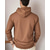 billige grunnleggende hettegensere for menn-Herre Hattetrøje Svart Vin Navyblå Blå Kamel Med hette عادي Lomme Sport &amp; Utendørs Daglig Ferie Polyester Gatemote Grunnleggende Fritid Høst Vinter Klær Gensere Gensere