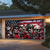 cheap 4th of July-Halloween Door Decorations Garage Door Cover Skull 4th of July Independence Day Outdoor Banner Large Backdrop for Holiday Outdoor Garage Door Home Wall Decorations