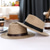 cheap Party Hats-Men&#039;s Linen Sun Hat Panama Flat Brim British Jazz Hat Sun Protection Gentleman Hat