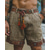 billiga Retro-Herr Shorts Linne Shorts Sommarshorts Beach Shorts Knappar Ficka Bohemisk Komfort Andningsfunktion Kort Semester Helgdag Strand Hawaiisk Boho Kaki