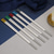 cheap Cooking Utensils-10 Pair Reusable Chopsticks,Metal Reusable 316L Stainless Steel Chopsticks Dishwasher Multicolor Square Non-slip Chop Sticks Laser Etching Patterns Chinese Chopsticks Gift Set