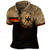 cheap Festival-Men&#039;s Veterans Patriotic Polo Shirts Golf Shirt Short Sleeve Polo Shirts Collared Shirts Casual Streetwear Vacation Wear Party Outfits Buttons 3D Print Red Green Khaki