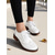 cheap Women&#039;s Oxfords-Women&#039;s Brown Faux Leather Brogue Oxford Shoes – Classic Wingtip Lace-Up Flats for Work, Daily Office Wear and Fall Outings