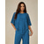 abordables Blouses Élégantes-Femmes Chemisier Hauts Élégants Dentelle Patchwork Superposé Élégant Demi Manches Col ras du cou Quotidien robe demoiselle d honneur Bleu Été Printemps Automne