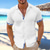 cheap Vacation-Men's Shirt Linen Shirt Summer Shirt Beach Wear Plain Vacation Casual Black White Pink Blue Short Sleeves Lapel Summer Spring &amp; Summer Clothing Apparel