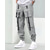 cheap Cargo Pants-Men&#039;s Cargo Pants Joggers Trousers Elastic Waist Drawstring Multi Pocket Color Block Wearable Outdoor Daily Camping &amp; Hiking Fashion Classic Gray