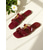 cheap Dress Sandals-Women&#039;s Patent Leather T-Strap Flat Slide Sandals with Gold Buckle for Casual Dates and Summer Street Style