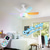 cheap Ceiling Fan Lights-50cm Modern Ceiling Fan Light with 6 Blades, Remote Control RGB Dynamic Lighting Bluetooth Speaker 3 Speed  Color Temp Settings for Kids Bedroom, Game Room Party Decor