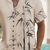 cheap Plants Pattern-Men&#039;s Leaf Plants Bamboo Shirt Button Up Shirt Stand Collar Shirt Short Sleeves Fashion Casual Vacation Beach Wear Summer Spring Grandad Collar Mandarin Collar 3D Print Linen Like Shirt Pink Green