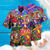 billiga Mat och Dryck-Herr Svamp Skjorta Hawaii skjorta Aloha skjorta Skjorta Nedvikt Mode Designer Ledigt Utomhus Gata Ledigt Svart Gul Svart / Purpur S M L