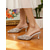 cheap Cocktail-Women&#039;s Silver Beaded Pointed Toe Mules - Sparkly Slip-On Kitten Heels with Rhinestone Embellishments for Elegant Cocktail Parties and Evening Events