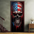 cheap Halloween Door Covers-Halloween Skull Door Decorations Door Covers 4th of July Patriotic Independence Day Backdrop Indoor/Outdoor Door Banner for Front Door Farmhouse