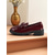 voordelige Damesinstappers &amp; loafers-Dames bordeauxrode lakleren loafers met kwastje en strik, vintage platte schoenen voor casual dates en dagelijks gebruik