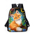 abordables Sacs à dos pour Enfants et Adolescents-Ensemble sac à dos renard pour écolières, 3 pièces, comprenant un sac à goûter et une trousse, un adorable sac à dos animal de la forêt pour la rentrée et le quotidien.