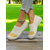billige Slip-ons og loafers til kvinner-Flyknit slip-on-sneakers til dame – pustende, lette barfotsko for reiser, hundelufting og uformelle arbeidsdager