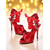 preiswerte Nachtleben Party-Schwarze Lack-Stiletto-Sandalen zum Schnüren für Damen – sexy Cutout-High-Heels mit Schnallendetails für das Nachtleben und Partys auf dem Dach