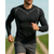 voordelige Hardloop T-shirts en Tanktops-Voor heren Effen Hardloopshirt Tennisshirt Zomer Lente Slank Lange mouw Sneldrogend Lichtgewicht Elastisch Ademend Tennis Golf Hardlopen Zwart Sportkleding Sportkleding