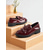 voordelige Damesinstappers &amp; loafers-Dames bordeauxrode lakleren loafers met kwastje en strik, vintage platte schoenen voor casual dates en dagelijks gebruik