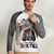 cheap Vintage&amp;Retro-T shirt Tee Henley Shirt Graphic Prints Motorcycle Henley Clothing Apparel Outdoor Casual Long Sleeve Button-Down Print Stylish Lightweight Vintage Sixties Grey And White