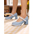 cheap 1950s-Women&#039;s 1950s Mod Mary Jane Heels - Retro Blue and White Round Toe Chunky Heel Shoes with Strap for Vintage Outfits, Tea Parties or Daily Wear