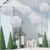 abordables Luces de paisaje-Luz de globo de estilo chino, energía solar para exteriores, linterna impresa de 12 pulgadas y 30 cm, lámpara colgante ip65, luz led de nailon resistente al agua para exteriores, jardín, fiesta,