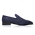 זול לואפרים-נעלי זמש כחולות כהות לגברים עם עיטורים משובצים ונגיעות זהב – נעליים יוקרתיות למסיבות ערב, חתונות ומפגשים רשמיים