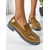 cheap Women's Slip-Ons &amp; Loafers-Women's Glossy Faux Leather Loafers with Round Toe and Low Heel, Elegant Slip-On Work Shoes for Urban Professionals, All-Day Wear