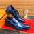 baratos Sapatos Oxford-sapatos masculinos de couro envernizado verde com cadarço – sapatos formais brilhantes com acabamento polido, ideais para casamentos e celebrações noturnas